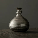 Axyaa Coarse Pottery Vase: Japanese Ceramic Flower Arrangement Zen Home Decor