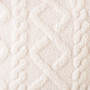 Fuzzy Short Wool Fleece Throw Pillow Cover for Sofa, Axyaa Branded Square Patterned Plush Cushion