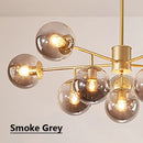Axyaa Molecular LED Chandelier with Black Gold Iron Finish - 6/8/10 Ball Pendant Lighting