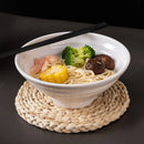 Axyaa Melamine Noodle Bowl Set - Japanese Style Ramen Bowls for Kitchen Tableware