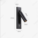 Axyaa LED Rotatable Wall Lamp USB Charging for Bedroom Reading Living Room
