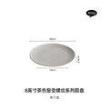 Axyaa Brown Western Pasta Plate: Premium Japanese Ceramic Tableware for Home