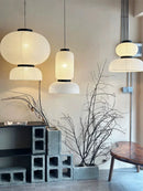 Axyaa Japanese LED Rice Paper Chandelier Pendant Lamp Modern Ceiling Lighting