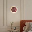 Axyaa Cream Semi-Circular Wall Sconce with LED, Modern Minimalist Bedroom Lighting