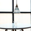 Axyaa Clear Glass LED Pendant Lamp: Modern Hanging Light for Bedroom, Dining, Living Room