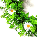 Axyaa Shamrock & Daisy Green Leaf Wreath: St. Patrick's Day DIY Front Door Decor