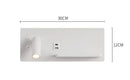 Axyaa Bedroom Wall Lamp USB Quick Charging Rotatable Spotlight 3W Reading Light
