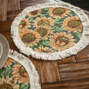 Jacquard Sunflower Tassel Table Runner for American Party Decor - Axya