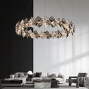 Axyaa Crystal Stair Chandelier Light - Modern Indoor LED Ceiling Lamp
