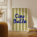 Italian Quote Canvas Print Wall Art Poster by Axyaa for Modern Girly Home Decor