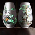 Axyaa Jingdezhen Ceramic Vase for Home Decor and Office Ornaments