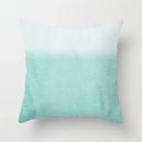Light Blue Green Mint Geometric Print Boho Pillowcase Set by Axyaa