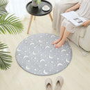 Axyaa Round Noctilucent Carpet for Living Room Decor and Kid Play Mat