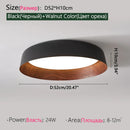 Axyaa Imitation Wood LED Ceiling Light for Modern Home Decor