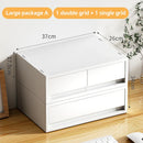 Axyaa 6-Tier Desk Organizer with Drawers - Office and Cosmetic Storage