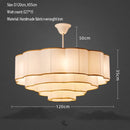 Axyaa Auspicious Cloud Fabric Chandelier Pendant Light for Hotel, Living Room, Restaurant