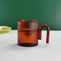 Axyaa Ripple Glass Mug - Colorful Heat-Resistant Milk Tea Coffee Cup