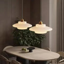 Axyaa Nordic Cream Wind Glass Art Decorative Pendant Light LED - Modern Lighting