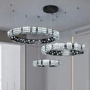 Axyaa Crystal Chandelier Dining Room Pendant Lamp Luxury Ceiling Light