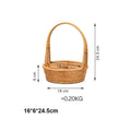 Axyaa Handwoven Storage Basket - 6 Styles for Vegetables, Flowers, Plants, Snacks & Picnics
