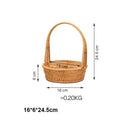 Axyaa Handwoven Storage Basket - 6 Styles for Vegetables, Flowers, Plants, Snacks & Picnics