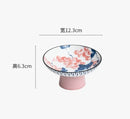 Axyaa High Foot Pastry Plate - Elegant Tea & Fruit Plate for Home