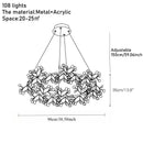 Axyaa Firefly Chandelier: Nordic Minimalist Luxury for Bedroom & Living Room