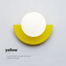 Axyaa Macaron Colored Fan Wall Lamp Night Light Modern Minimalism Fixture