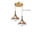 Axyaa Butterfly Glass Copper LED Pendant Lamp for Home Indoor Decor