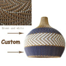 Axyaa Rattan Pendant Lights: Chinese Style Luminaire for Dining, Restaurant
