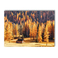 Autumn Forest Squirrel Landscape Canvas Wall Art Print Home Decor by Axyaa