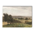 French Country Spring Landscape Canvas Painting Wall Art by Axyaa - Farmhouse Home Decor