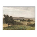 French Country Spring Landscape Canvas Painting Wall Art by Axyaa - Farmhouse Home Decor