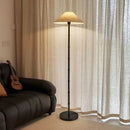 Axyaa Black Vintage Fabric Shade Floor Lamp for Living Room and Bedroom