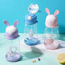 Axyaa 600ml Cartoon Kids Straw Cup | Leakproof BPA-Free Water Bottle for Girls