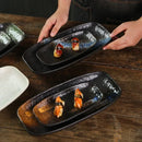 Axyaa Ceramic Sushi & Fish Plate Set - Japanese Style, Commercial Grade Tableware