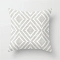 Axyaa Geometric Pillow Covers: Modern Grey Polyester Throw Pillow Cover