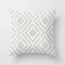 Axyaa Geometric Pillow Covers: Modern Grey Polyester Throw Pillow Cover