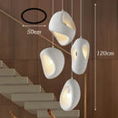 Axyaa Modern Stair Chandelier Pendant Light - LED Ceiling Lamp for Living Room