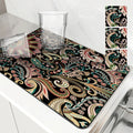 Axyaa Paisley Absorbent Drying Mat for Kitchen Table Cup Dry Coffee Mat