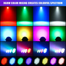 Axyaa LED Par Lights RGBW Stage Lighting for Party, Concert, Church - 4PCS