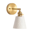 Axyaa White Ceramic LED Wall Sconce for Home Bedroom Living Room Bathroom Mirror