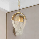 Axyaa Gold Chandelier Crystal Light Fixture Modern Home Decor Island Lamp