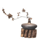 Axyaa Retro Ceramic Vase Coarse Pottery Art Decoration Ornaments