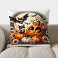 Axyaa Autumn Fence & Pumpkins Decor Pillow Cover