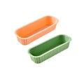 Silicone Rectangular Cake Mold Set by Axyaa: Baking Molds for Cake, Bread, Toast, and Ice Cubes
