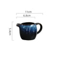 Axyaa Ceramic Milk Cup with Handle & Spout - 80ml European Coffee Pitcher