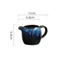 Axyaa Ceramic Milk Cup with Handle & Spout - 80ml European Coffee Pitcher