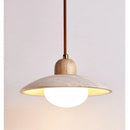 Axyaa Wood Cream Chandelier Retro Indoor Pendant Lamp Decor Lighting