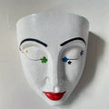 Axyaa Face Flower Pot Vase Resin Craft Wall Decoration
